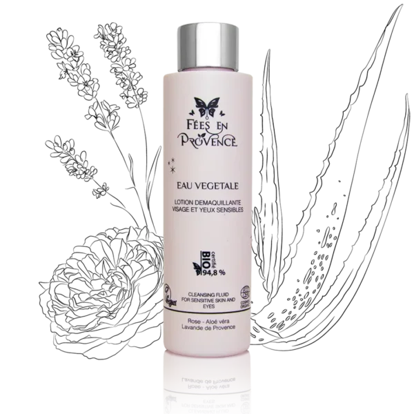 Eau végétale - Démaquillant visage et yeux sensibles 150ml - Fées en Provence