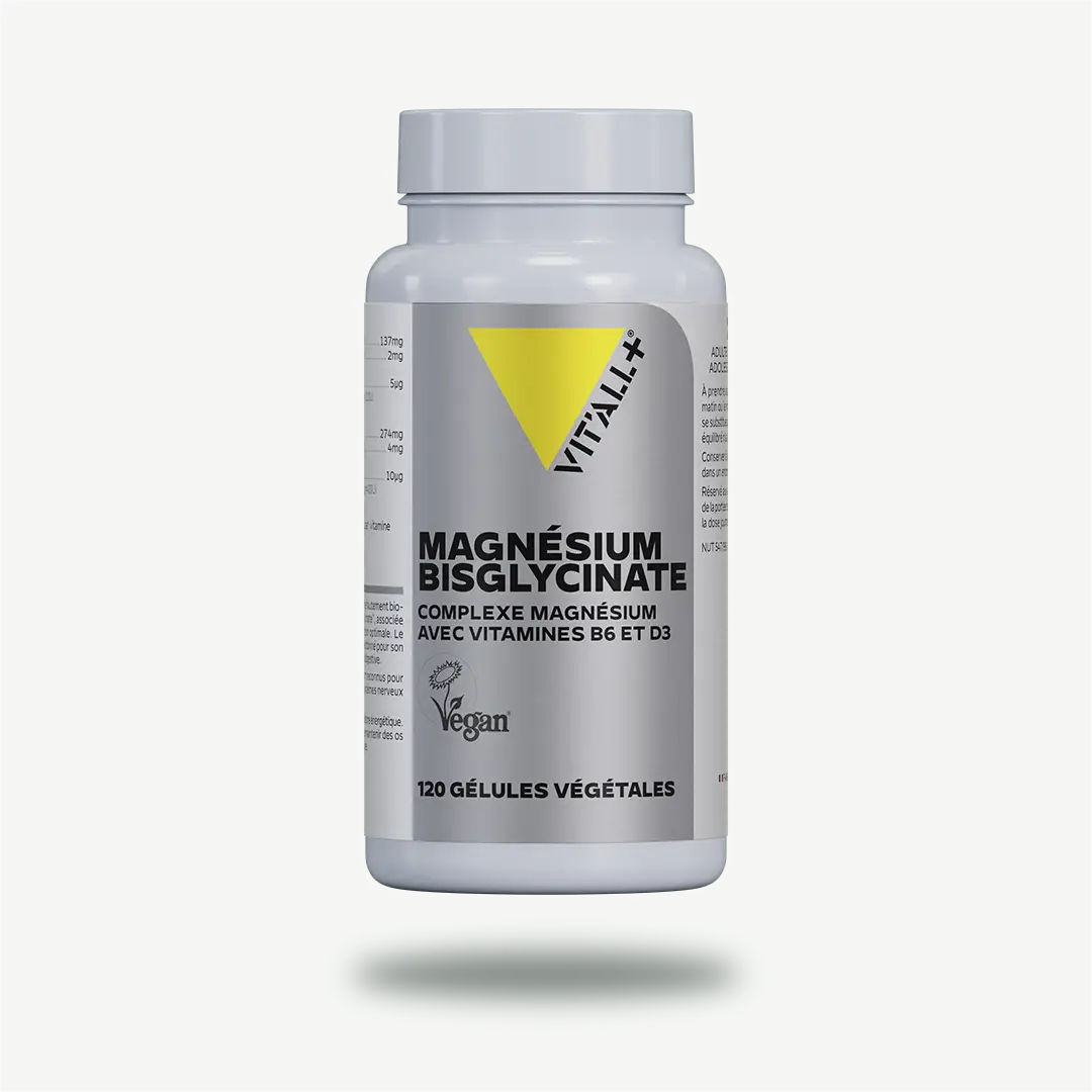 MAGNESIUM BISGLYCINATE Complexe Magnésium MAGNÉSIUM BISGLYCINATE 120 gélules VIT'ALL+