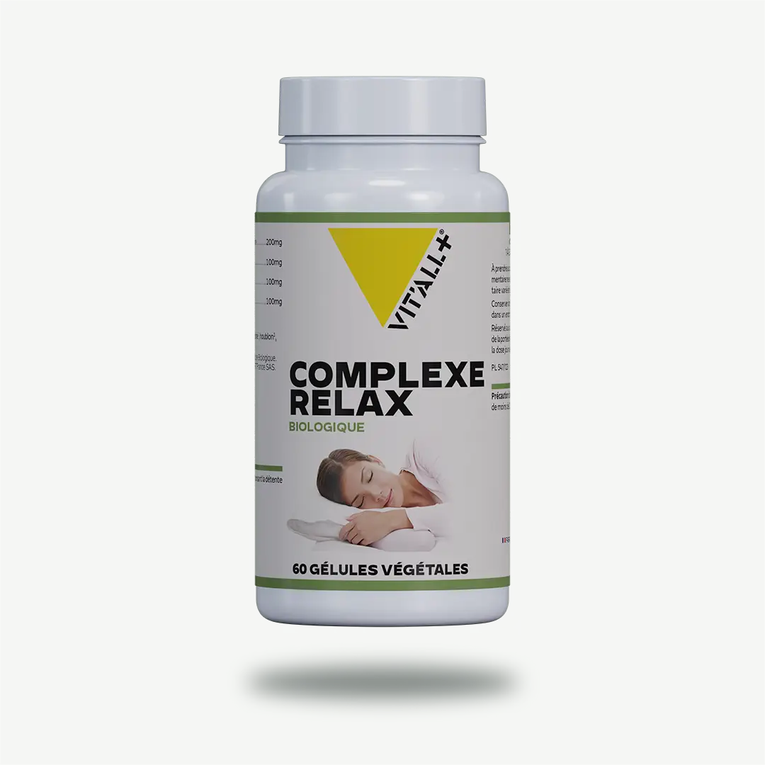 COMPLEXE RELAX BIO* (Valériane, Passiflore, Aubépine, Houblon) COMPLEXE RELAX BIO* (Valériane, Passiflore, Aubépine, Houblon) VIT'ALL+