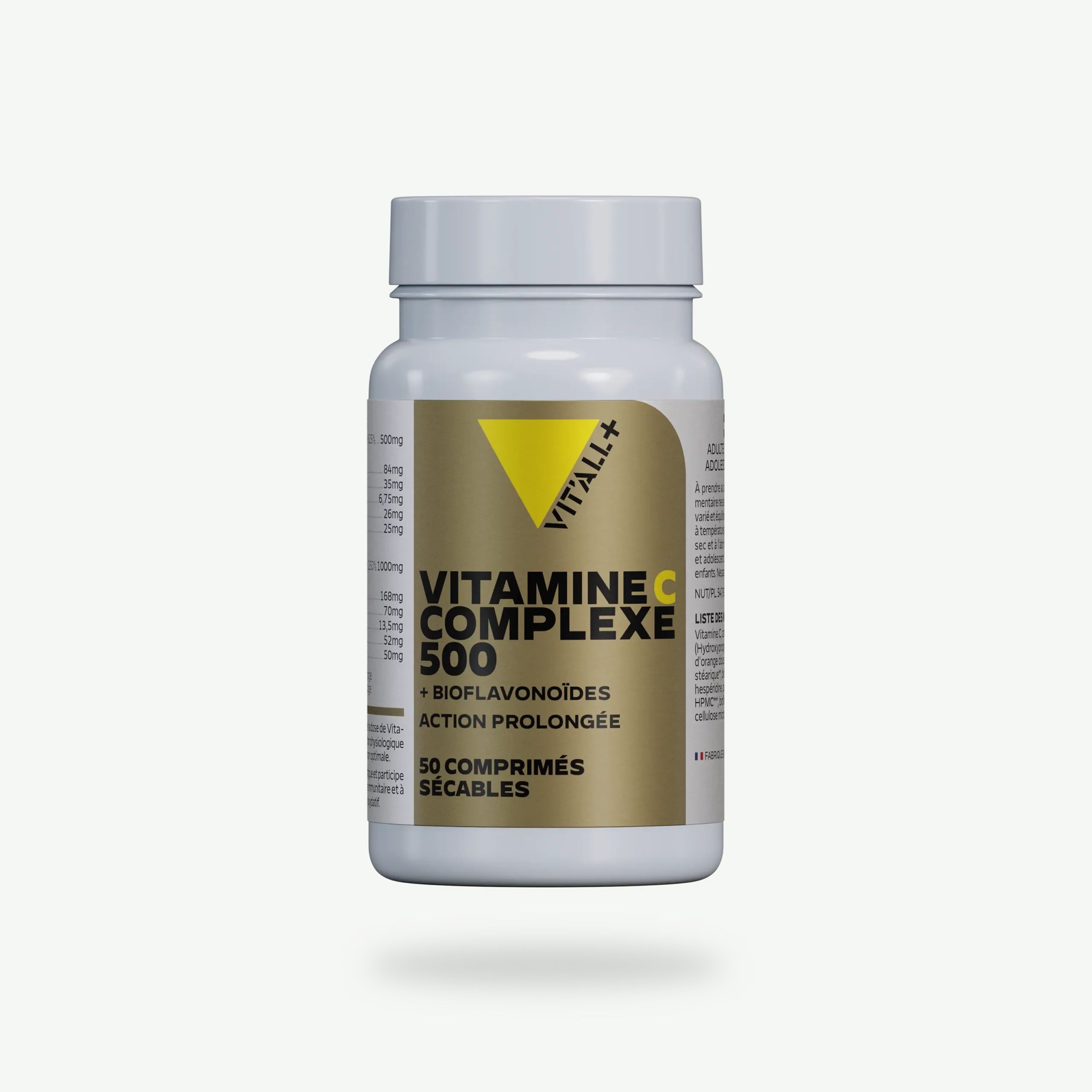 VITAMINE C 500 Action Prolongée + Bioflavonoïdes VITAMINE C 500 Action Prolongée + Bioflavonoïdes VIT'ALL+