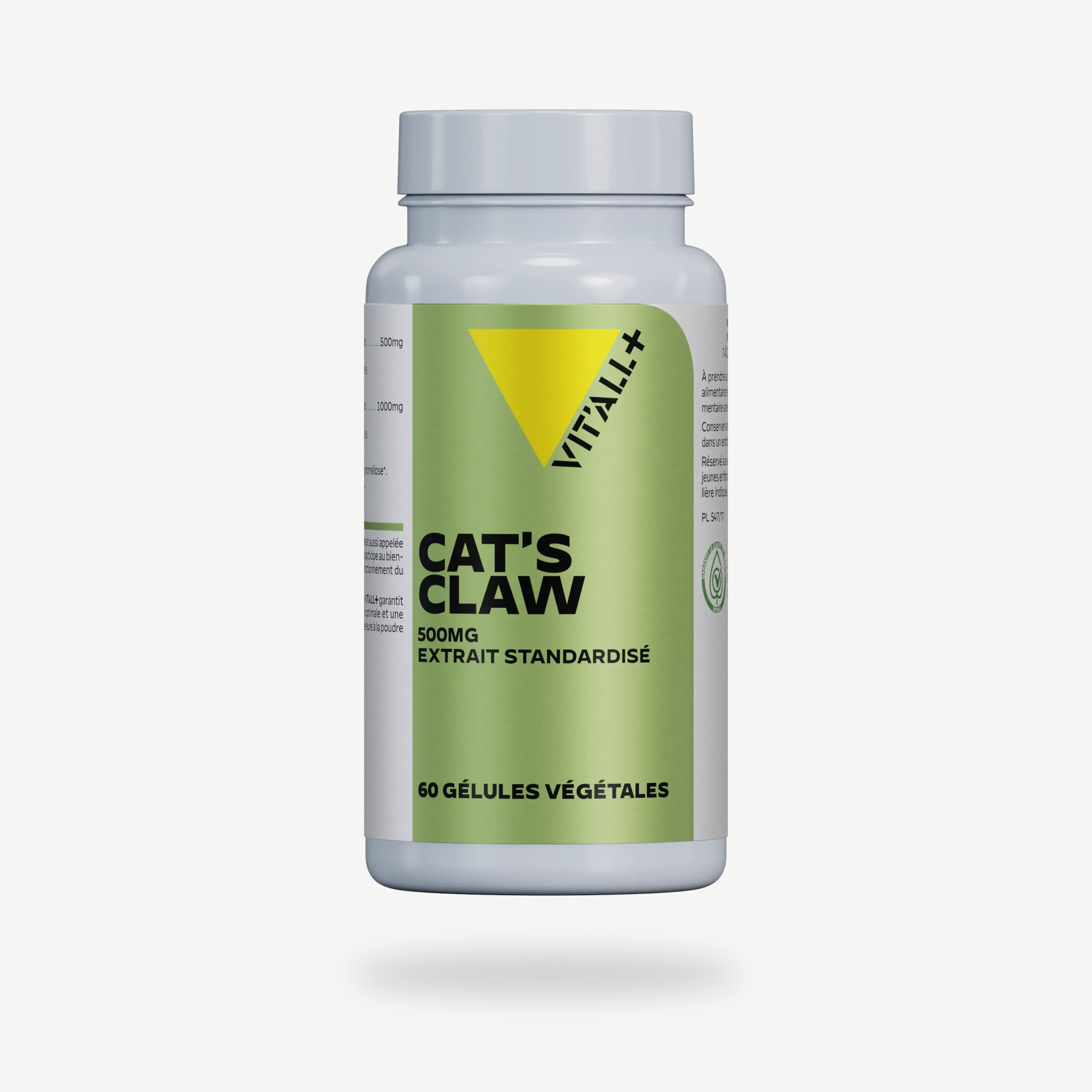 CAT’S CLAW 500mg CAT'S CLAW 500mg Extrait Standardisé VIT'ALL+