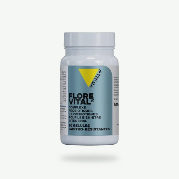 FLORE VITAL® Complexe microbiotique pour le bien-être intestinal 30 gélules VIT'ALL+