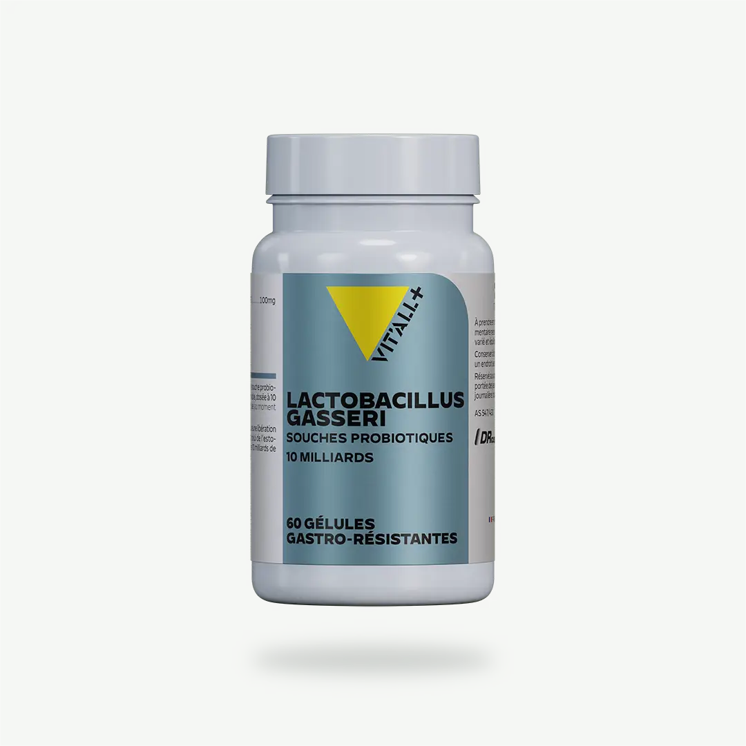 LACTOBACILLUS GASSERI 100mg LACTOBACILLUS GASSERI 100mg (enrobage gastro-résistant) VIT'ALL+
