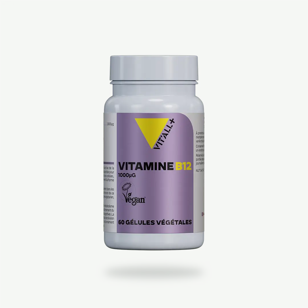 VITAMINE B12 forme active 1000μg – certifiée VEGAN VITAMINE B12 forme active 1000μg VIT'ALL+