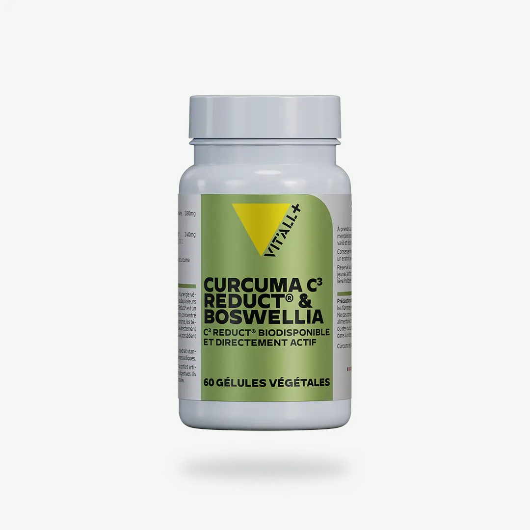 CURCUMA C3 Reduct® & BOSWELLIA – C3 Reduct® hautement biodisponible et directement actif CURCUMA C3 Reduct® & BOSWELLIA - C3 Reduct® hautement biodisponible et directement actif VIT'ALL+