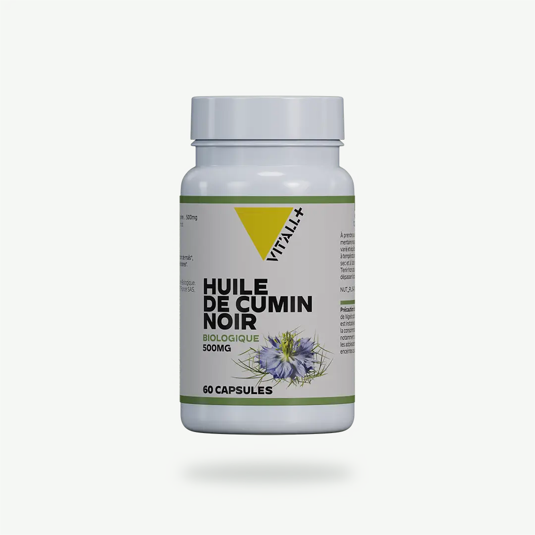HUILE DE CUMIN NOIR BIO* 500mg HUILE DE CUMIN NOIR BIO* 500mg VIT'ALL+