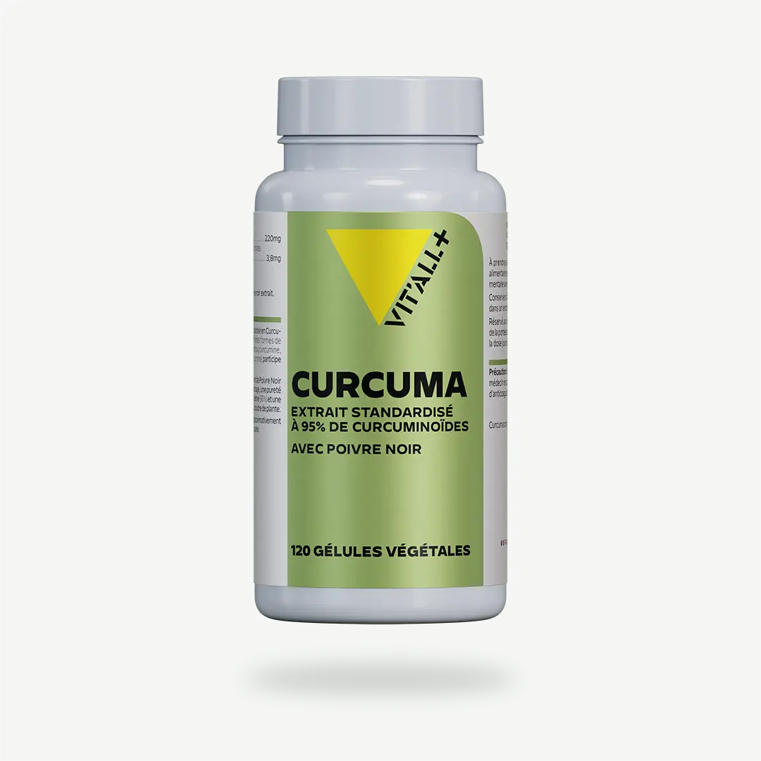 CURCUMA AVEC POIVRE NOIR CURCUMA Extraits Standardisés avec POIVRE NOIR VIT'ALL+