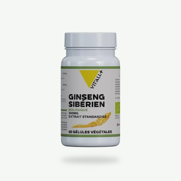 GINSENG SIBERIEN (Eleuthérocoque) BIO* 300mg Extrait Standardisé VIT'ALL+